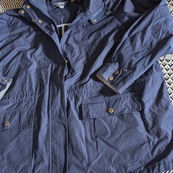 Lands' End Navy Raincoat for Women - Picture 4 of 16